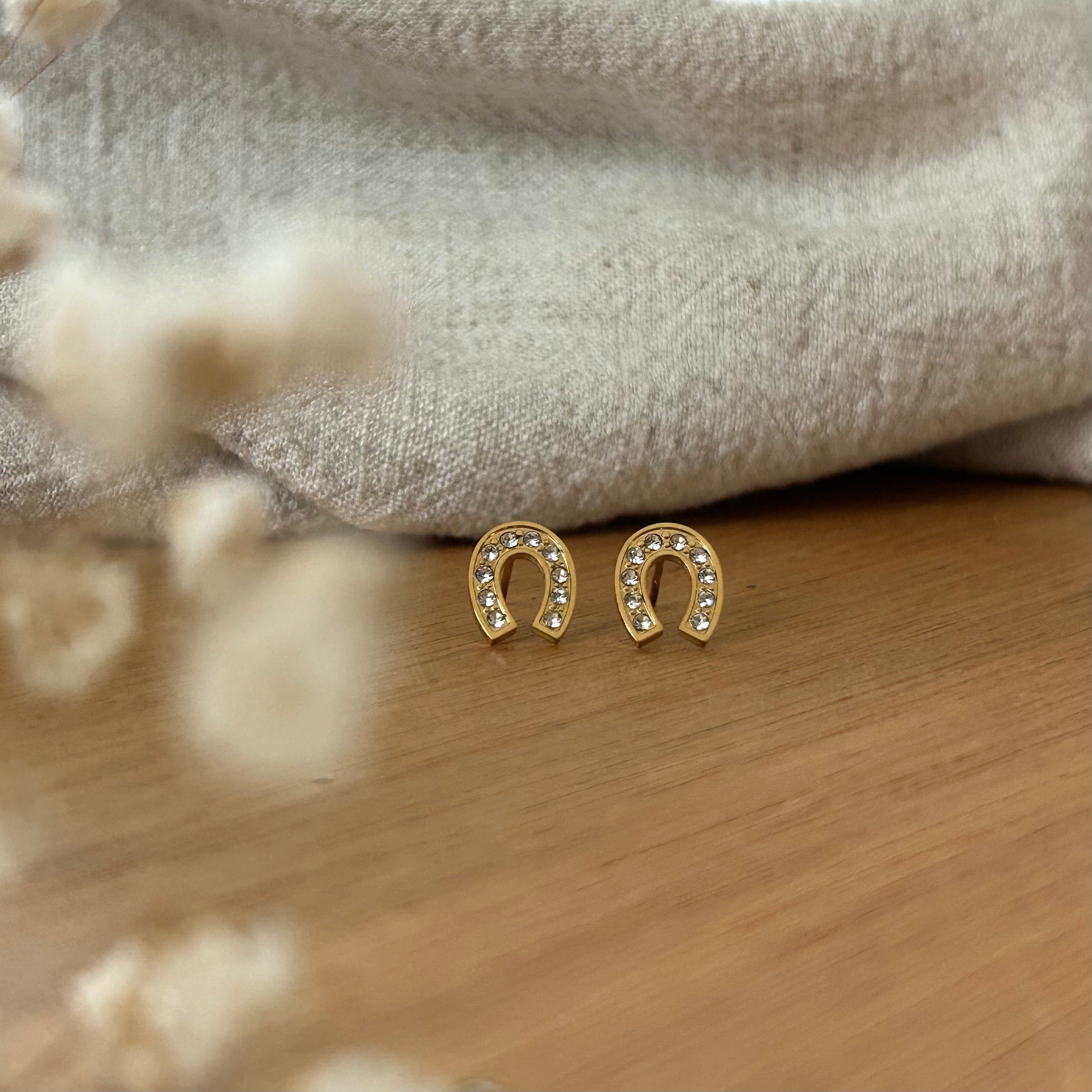Boucles d'oreilles Lady strass