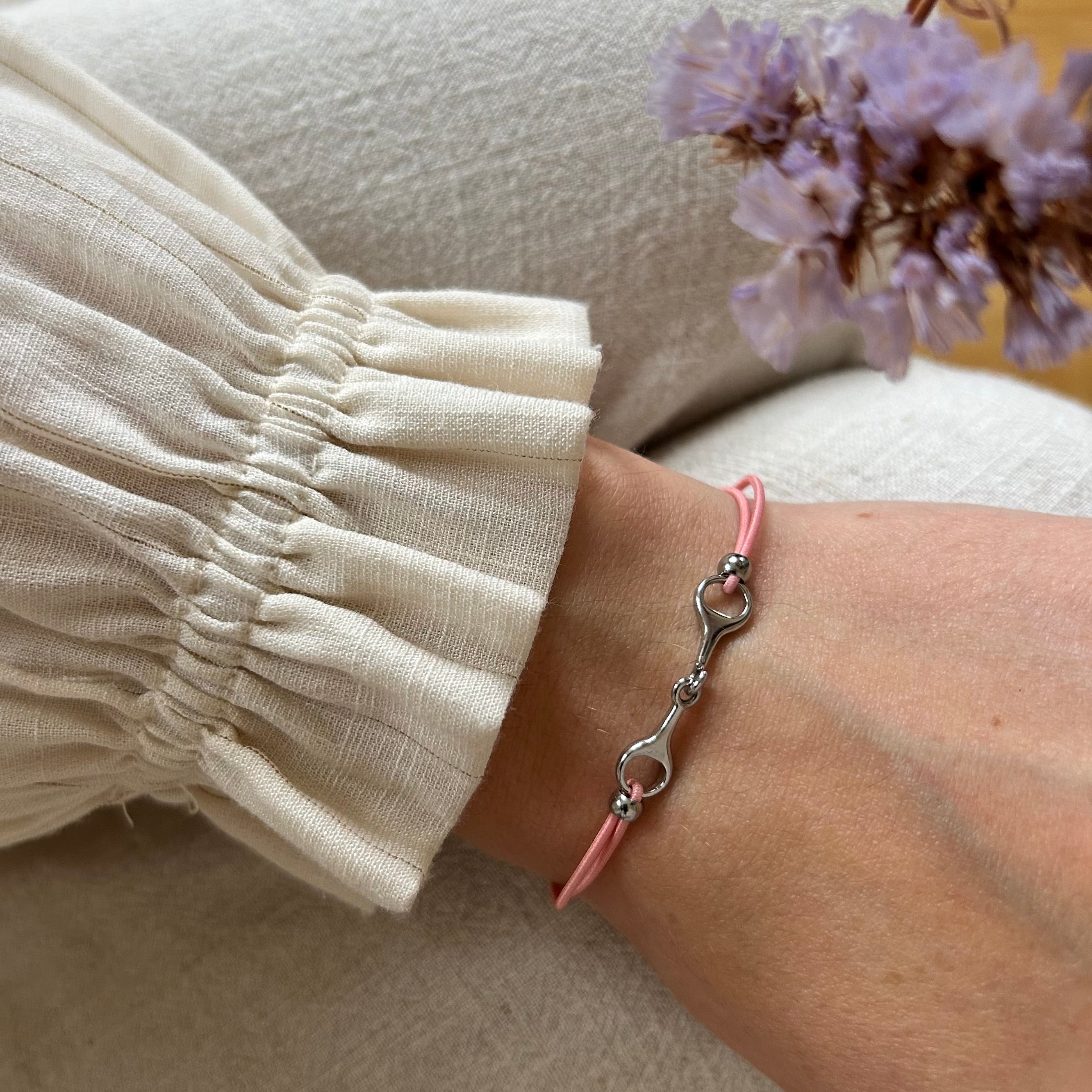 Bracelet Léo rose